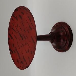 Rustic Folk Art Metal Cake stand Decor Stand Red